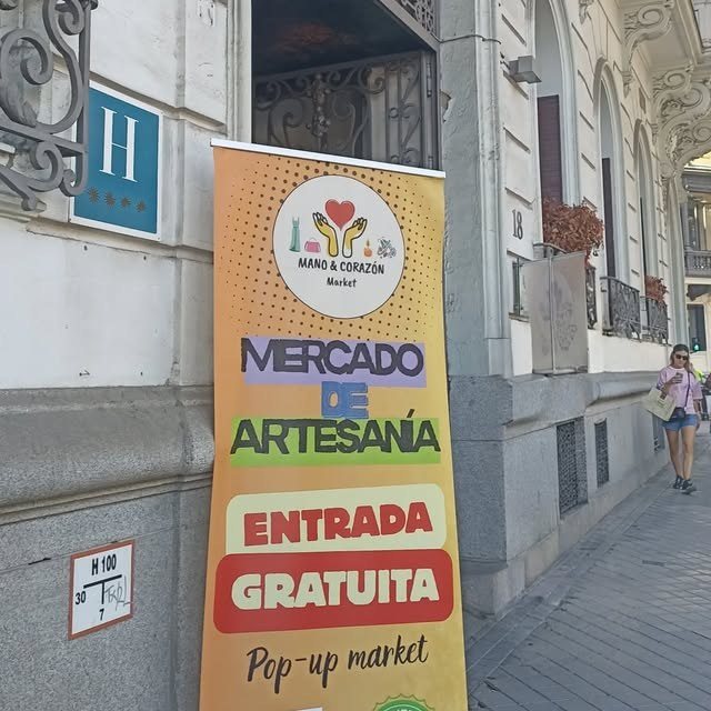 Cartel del Pop-up market de Madrid